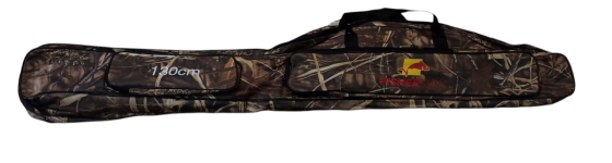 Чехол для вудилищ FisherMan 130 см на 3 секции и принадлежностей 2 боковых кармана коричневый Киев