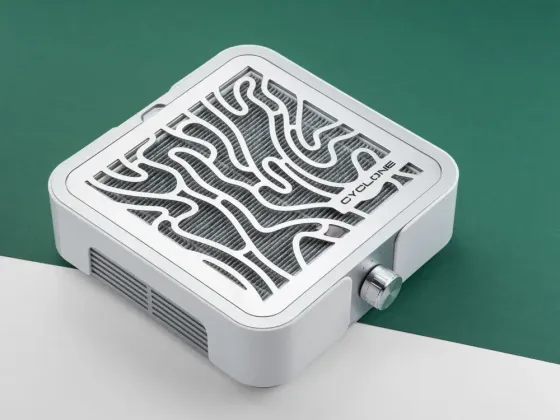 Вытяжка MUSSONX2 SILVER с НЕРА-фильтром 72W для маникюра и педикюра Киев