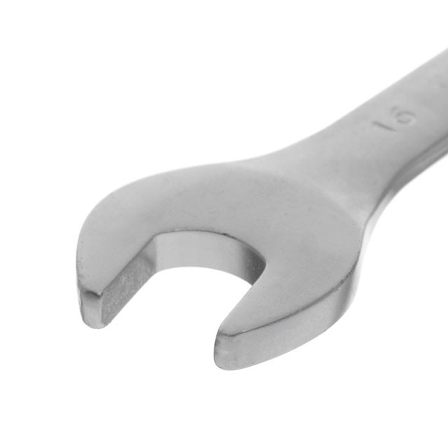 Ключ рожково-накидной, шарнирный, 16 мм, Cr-V, покрытие: сатин-хром INTERTOOL XT-1416 Киев - изображение 2