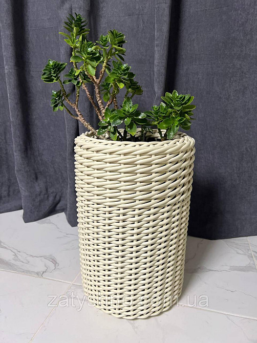 Коричневая  ротанговая корзина плетеная Киев - изображение 5