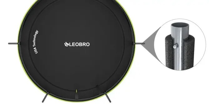 Батут із внутрішньою захисною сіткою 252 см LEOBRO Pro 8FT GREEN Київ - фото 4