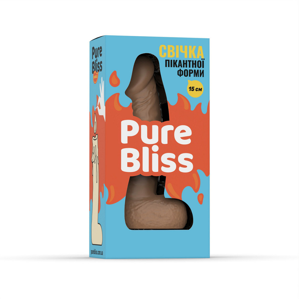 Свеча член Pure Bliss 15 см Brown Sex Aura Киев - изображение 6