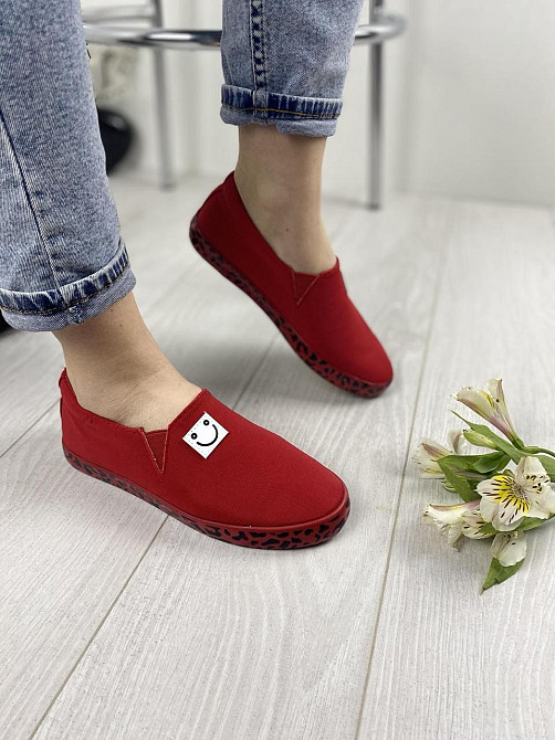 Bona Сліпони жіночі Bona MB-501 червоні (літо, тканина) (1356) 36 Коломыя - изображение 1