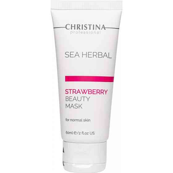 Клубничная маска красоты для нормальной кожи Christina Sea Herbal Beauty Mask Strawberry  60 мл Днепр