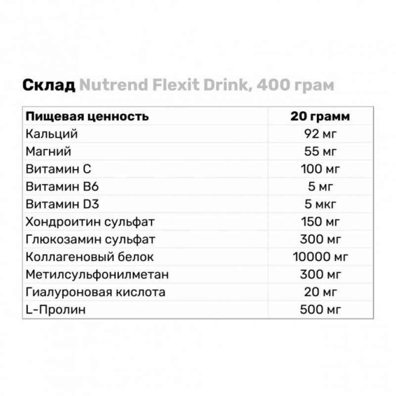 Хондропротектор Flexit Drink 400 g (Orange) Луцьк - фото 3