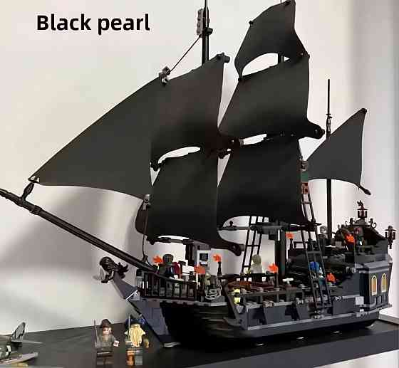 АКЦИЯ‼️Конструктор піратський корабель Чорна перлина, 804 деталі. Київ