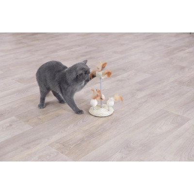 Игрушка для кошек Trixie Мячи с перьями на пружинах 15 x 30 см (4011905407210) Винница - изображение 3