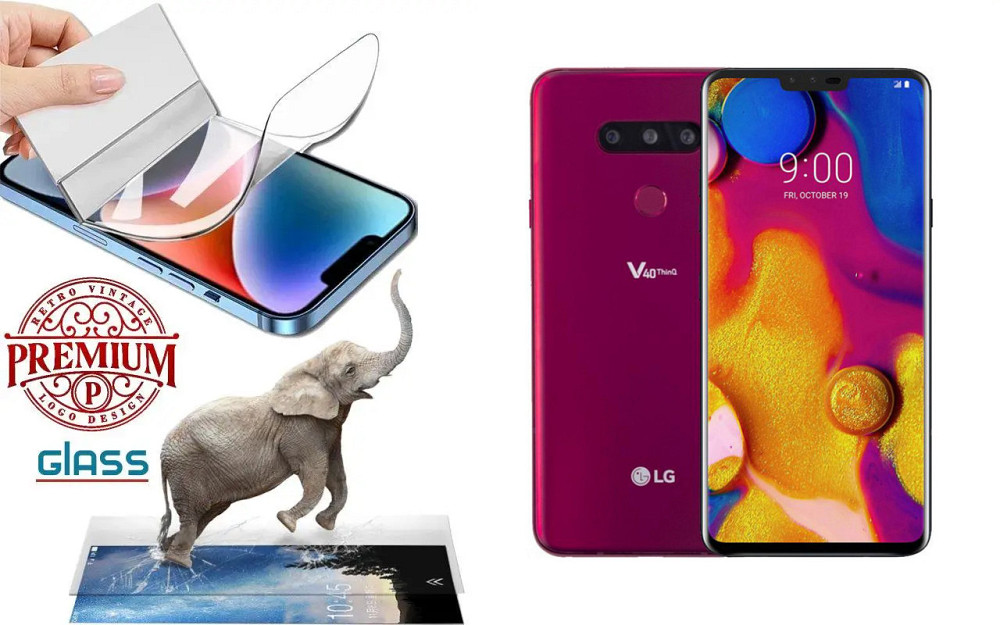 Полиуретановая пленка LG V40 ThinQ, Premium, толщина 0,2 мм Киев - изображение 1