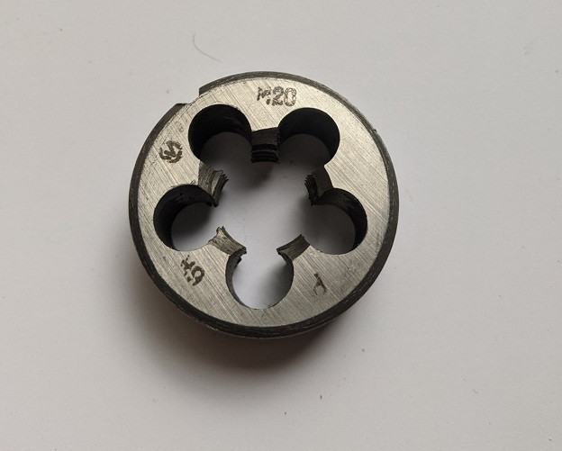 Плашка М1,6 правая метрическая Стандарт — инструмент для нарезания мелкой наружной резьбы Харьков - изображение 2