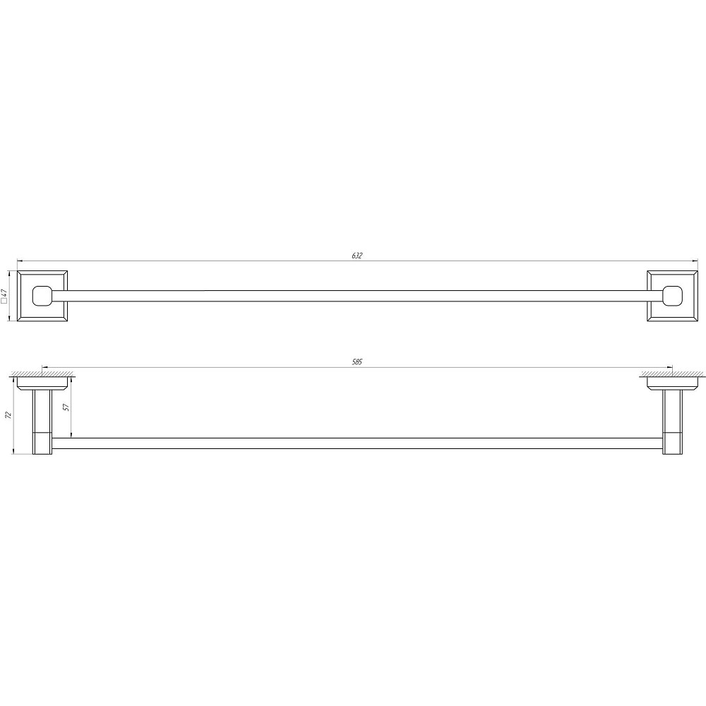 Тримач рушників TOPAZ TKB 9912/60 Тернопіль - фото 3