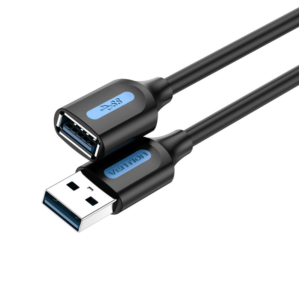 Кабель Vention USB 3.0 A Male to A Female Extension Cable 3M black PVC Type (CBHBI) Киев - изображение 1