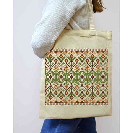 Екошопер BookOpt BK 4111 Карпатська вишивка бежевий Київ