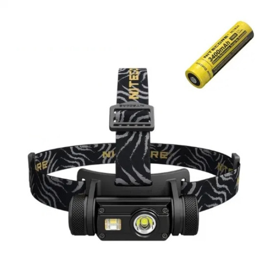 Ліхтар налобний Nitecore HC65 1000LM + Батарея 3400 mAh (оригінал) ліхтарик Вінниця - фото 1