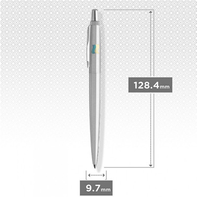 Ручка шариковая Parker JOTTER 17 UKRAINE SS CT BP Флаг желто-синий на колпочке (16132_T008c2) Винница - изображение 4