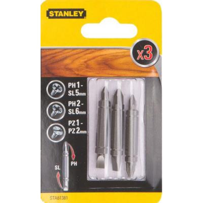 Набір біт Stanley двустор. Ph1-SL5,Ph2-SL6,Pz1-Pz2, 48мм, 3шт. (STA61381) Вінниця - фото 2