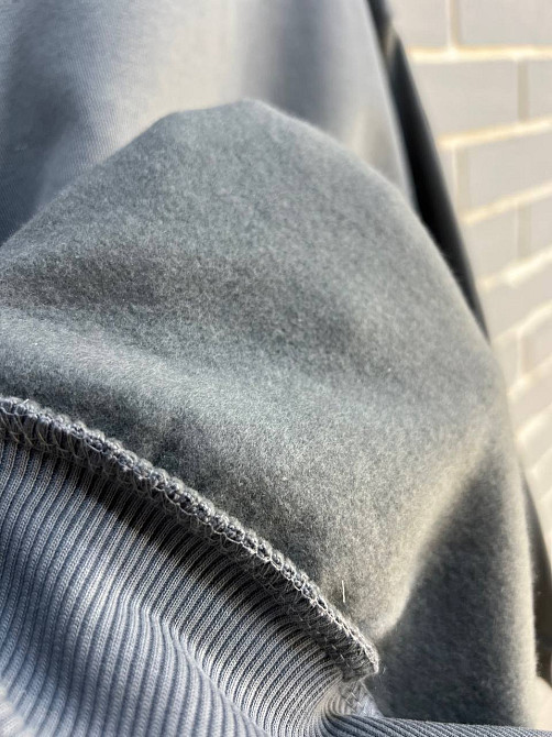 Свитшот женский DAVRAS 8174 оверсайз удлиненная надпись на спине CHICAGO утепленный на флисе one size серый, серый, one size Киев - изображение 18