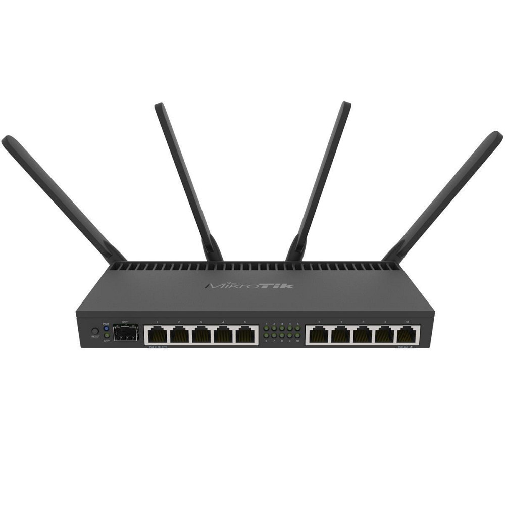 Бездротовий маршрутизатор MikroTik RB4011iGS+5HacQ2HnD-IN Black Харків - фото 6