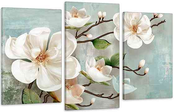 Модульна картина у вітальню/ спальню Малюнок Орхідея Art-587_3 70x130 см Київ