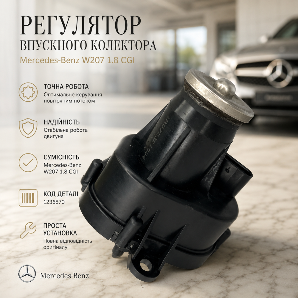 Б/У Регулятор впускного коллектора Mercedes-Benz W207 1.8 CGI, актуатор заслонок впускного коллектора, код 1236870 Киев - изображение 7