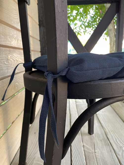 Подушка для стільців (38x38х5 см) Decorator Sawana колір темно-синій 84-039 Київ - фото 8