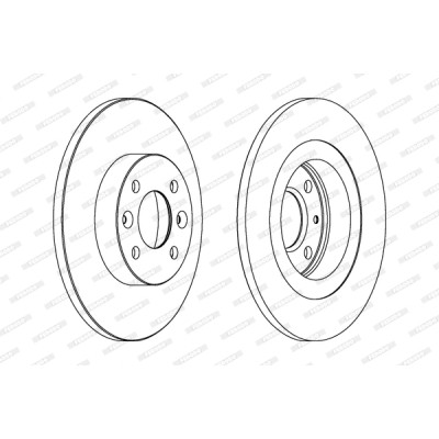 Гальмівний диск FERODO DDF1502 Вінниця - фото 1
