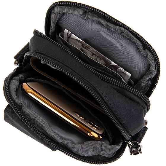 Сумка на пояс нейлон Vintage 20645 Черная Киев