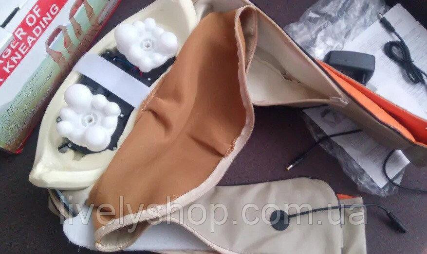 Шиацу массажер для шеи и спины 4 кнопки воротник 55W с функцией подогрева Винница - изображение 6