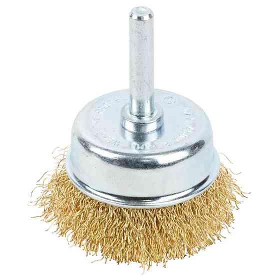 Grad Щетка проволочная чашеобразная Ø50мм хвостовик Ø6мм (латунированная) GRAD (9034055) Коломия