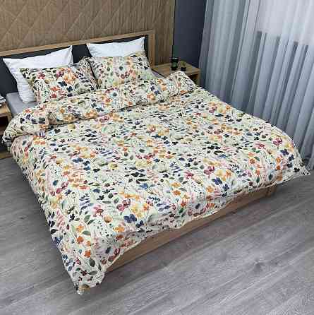 Комплект постельного белья, Decorator Bloomy Евро 200х215 с цветочным принтом (88-020) Киев