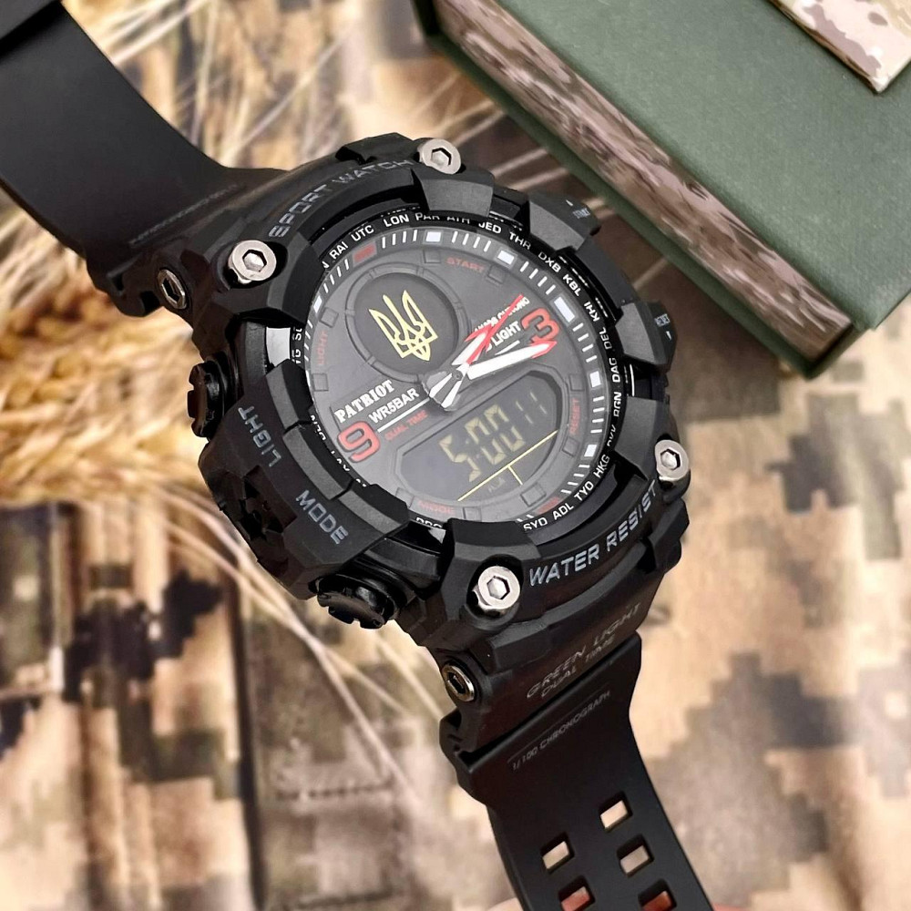 Patriot 001RDUAGD Тризуб золото Чорні з червоним + Коробка. SBR Київ - фото 3