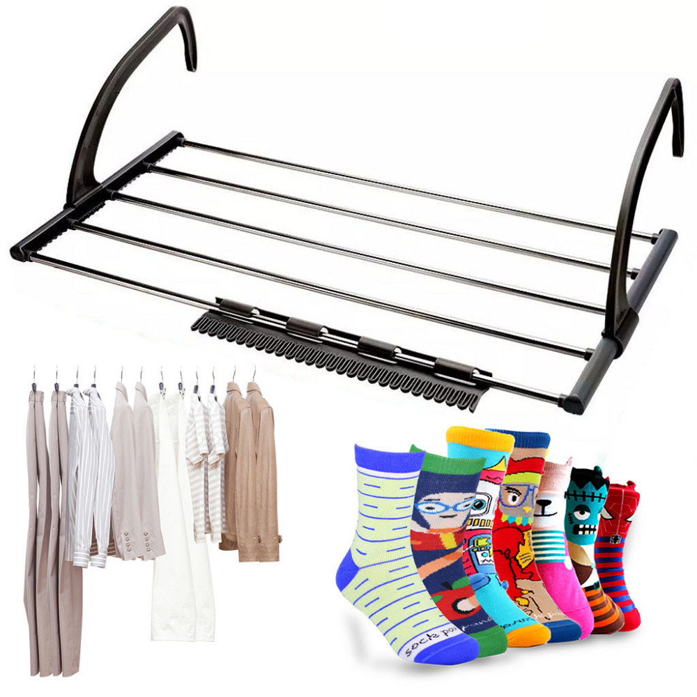 Сушилка для одежды на радиатор,69х31,5х20,5 см,3270B,Черная SBR Киев - изображение 1