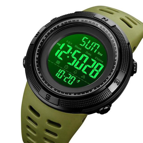 Часы наручные SKMEI 2070AGWT, ARMY GREEN-BLACK, 9304 Днепр - изображение 3