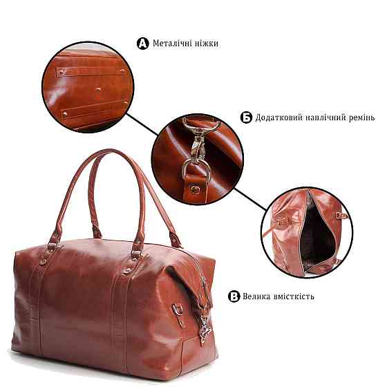 Сумка дорожная SHVIGEL 00882 Рыжая Киев