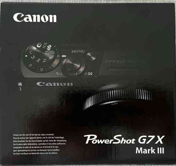 Фотоапарат Canon Powershot G7 X Mark 3 III Black. Киев