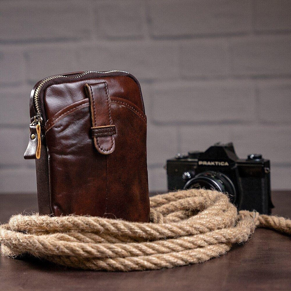 Сумка мужская Коричневая (Vintage) Киев - изображение 17