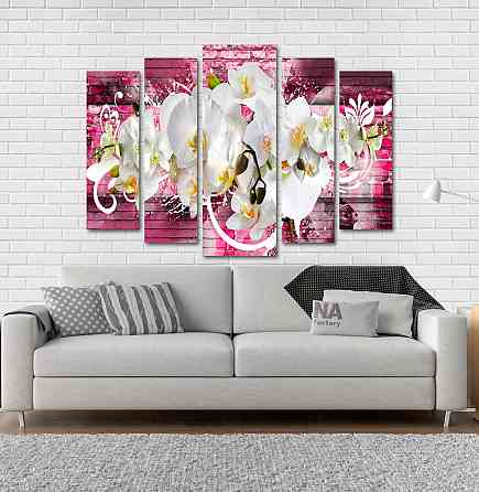 Модульна картина Квіти Абстракція Art-211_5 Київ