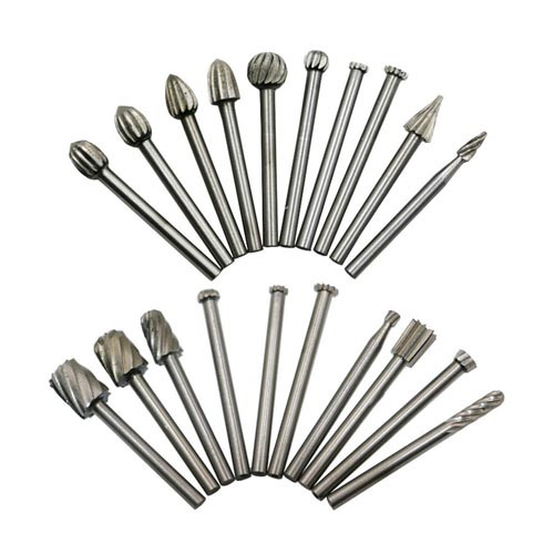 Набор борфрез по дереву 20шт, хвостовик 3мм, для гравера, HSS сталь Винница - изображение 1