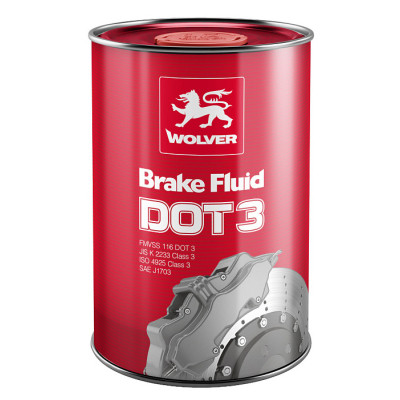 Тормозная жидкость Wolver DOT 3 1л Винница - изображение 1