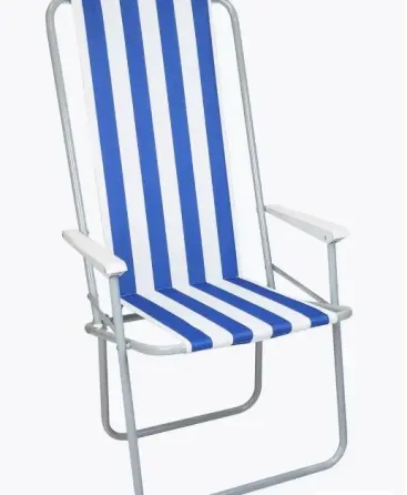 Стул STD-03 полосатый, складной, металл+ткань В760*Ш500*Д510мм Коломия