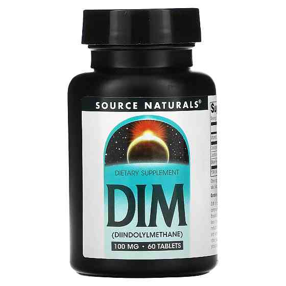 Дииндолилметан Source Naturals DIM, 100 mg, 60 Tablets Луцк