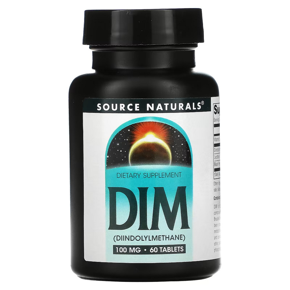Дііндолілметан Source Naturals DIM, 100 mg, 60 Tablets Луцьк - фото 1