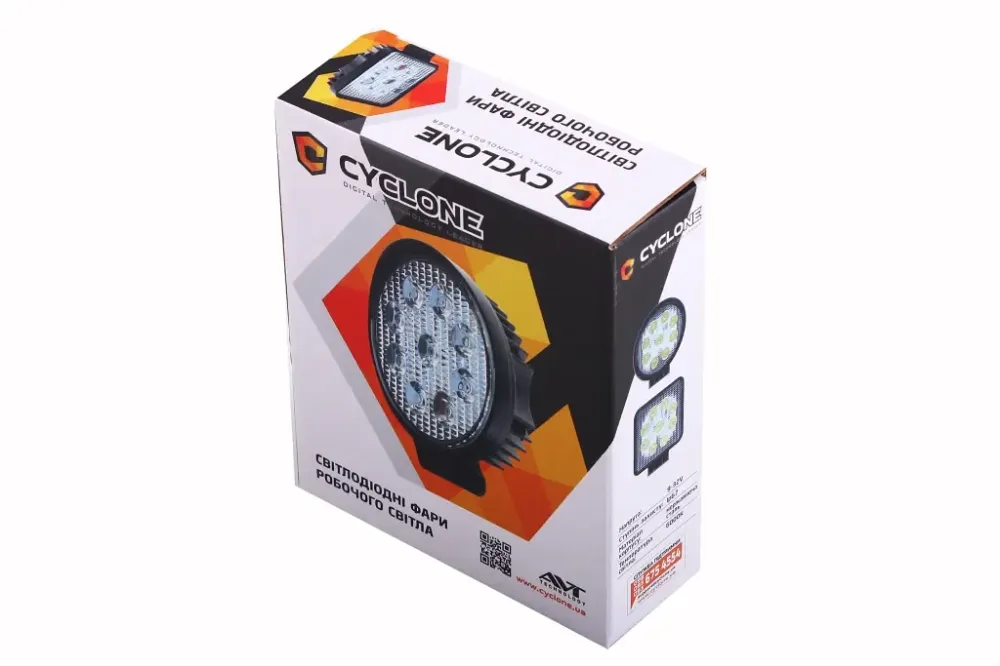Фара денного світла 110*120*32 Cyclone 9 Epistar 3W/1400лм/6000К (розсіяний ближнем) Вінниця - фото 3
