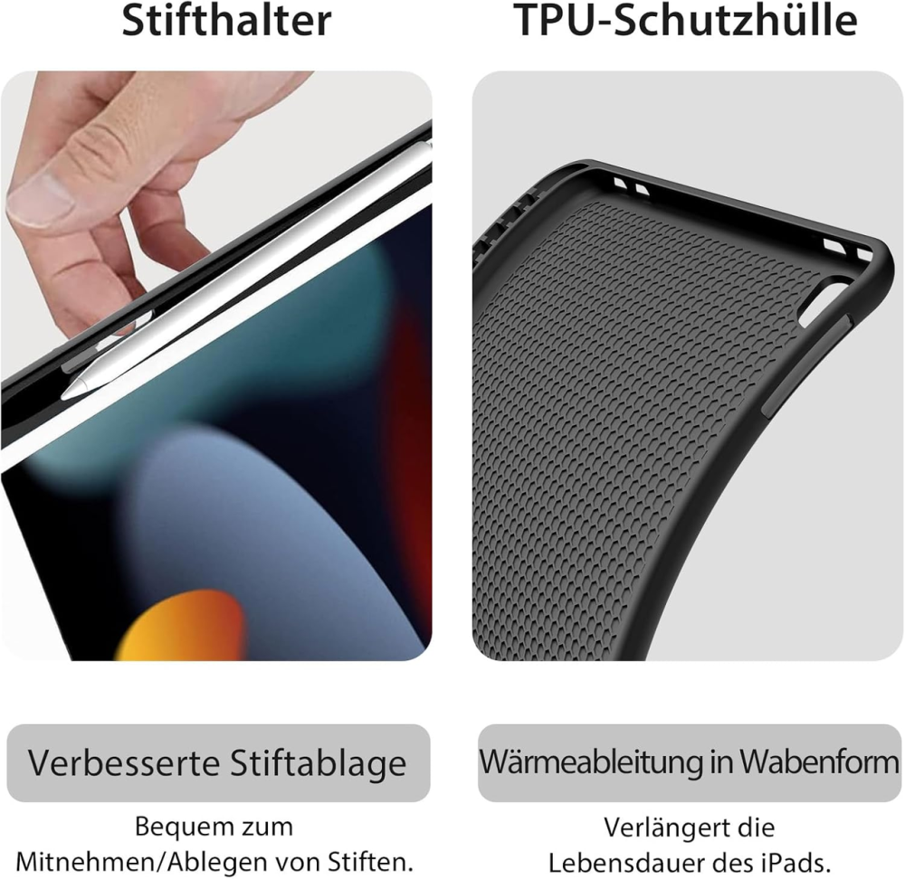 Чехол-клавиатура для iPad 10-го поколения 10.9 дюймов 2022 года, с Bluetooth клавиатурой, с держателем для стилус для iPad 10-го Киев - изображение 9