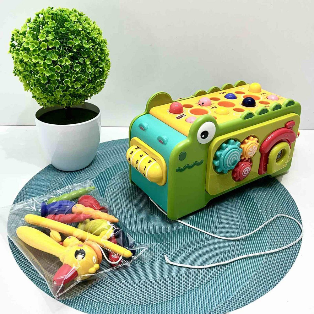 Гра Крокодил рибалка бізіборд каталка на шнурку 27см (831) Чернігів - фото 1