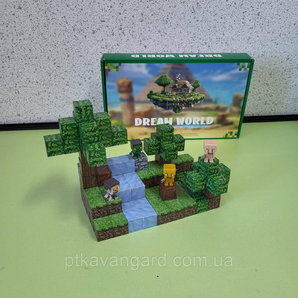 Магнитный конструктор майнкрафт 106 магнитных блоков водопад Dream World LZCK 018 Хмельницкий - изображение 4
