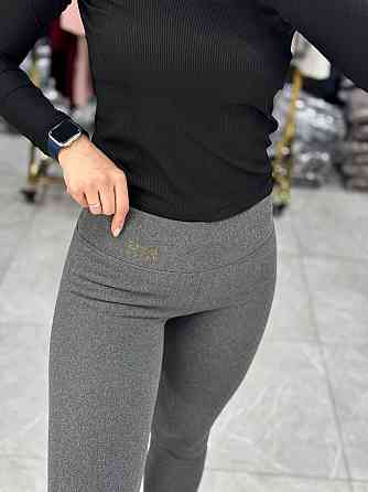 Жіночі теплі базові лосини з накатом трикотаж на хутрі Графіт, 50/52 Одеса