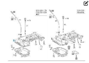 Mercedes-Benz  A1120140702 Верхня частина масляного піддону - картера для двигуна M112 Одеса - фото 2