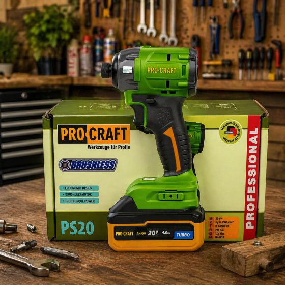 Винтоверт аккумуляторный Procraft PS22 без АКБ и ЗУ, Качественный бесщеточный Гвинтоверт 230 Нм Львов