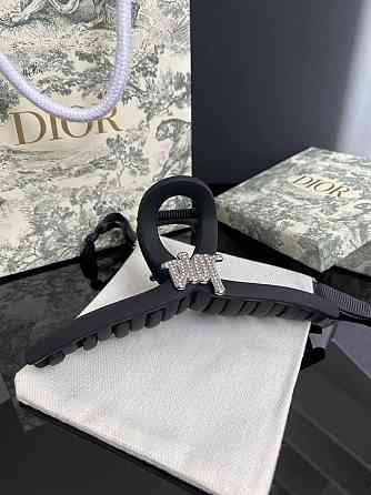 Брендова шпилька для волосся Діор Dior, чорна Одеса