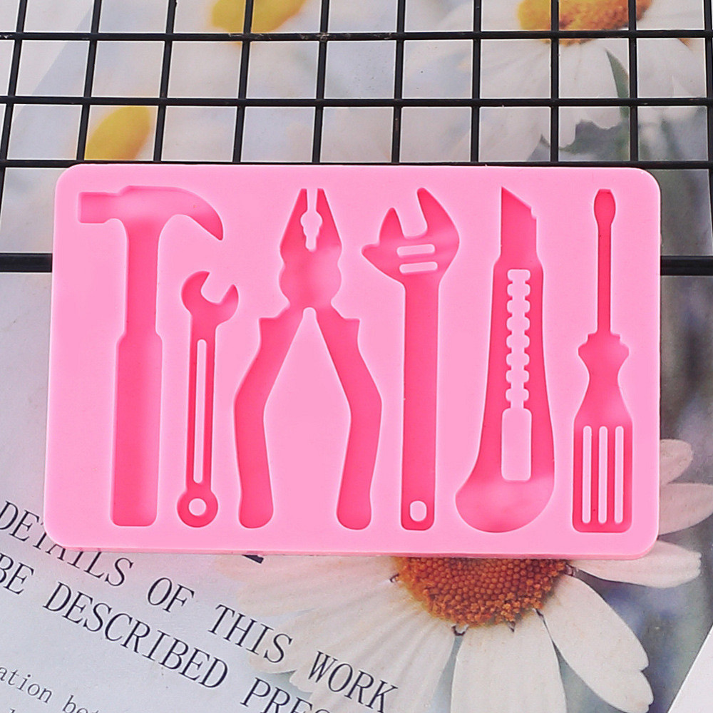 Силиконовая форма Набор инструментов 65 на 98 мм розовый Киев - изображение 7